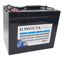 Invicta 12V 75Ah Lithium Battery with 4 Series Functionality