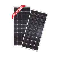 Enerdrive 2 x 100W Fixed Solar Panel, Twin Pack