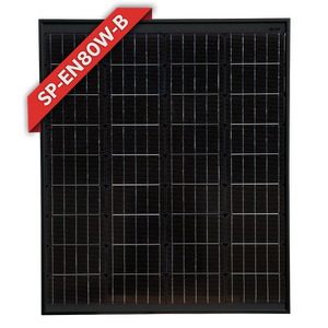 Enerdrive 80W Fixed Solar Panel, Black