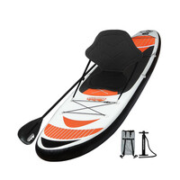 Weisshorn 3.35m Red Inflatable Stand Up Paddle Board with Adjustable Seat