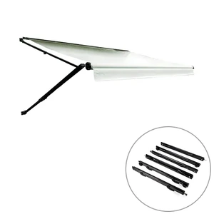 Aussie Traveller Sunburst Classic Roller Tube Charcoal/Black Awning