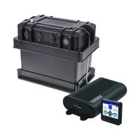 Thunder 20 Amp DC-DC Charger with Solar Input & 12V Heavy Duty Battery Box Bundle