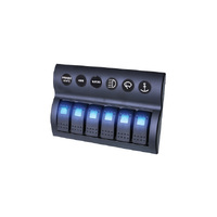 Thunder 12/24V LED 6 Way Rocker Switch Panel