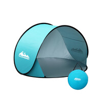 Weisshorn Blue 3 Person Pop Up Beach Tent