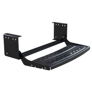 TRA Single Black Steel Caravan Step with Steel Tread
