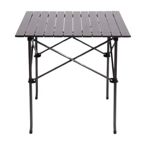 TRA Black Portable Folding Compact Camping Picnic Table