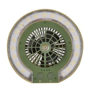 TRA Portable Disc Fan and Light with USB Charging Port