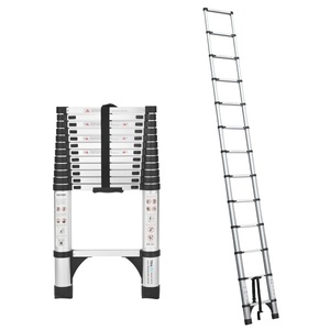 TRA Telescopic Ladder Silver 4.1m