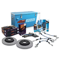 Bendix Ultimate 4WD Brake Upgrade Kit with 2 inch Lift 17" Wheels to suit Jeep Grand Cherokee (2010-2018) WK2 WK & (2010-On) WK WK2
