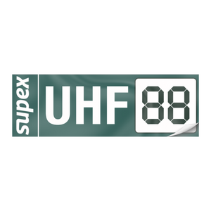 Supex UHF Channel Sticker
