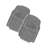 DZ Velocity 2-Piece Grey Rubber Car Mat