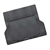 DZ Aluminium Look 1-Piece Black Rubber Boot Mat