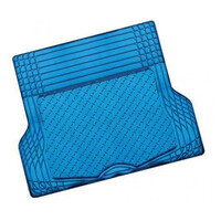 DZ Aluminium Look 1-Piece Blue Rubber Boot Mat