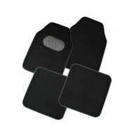 DZ Mercury 4-Piece Black Carpet Car Mat