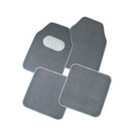 DZ Mercury 4-Piece Grey Carpet Car Mat
