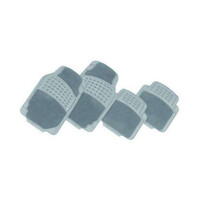 DZ Shadow 4-Piece Grey Rubber/Carpet Car Mat