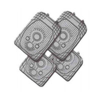DZ Spectrum 4-Piece Grey Rubber Car Mat