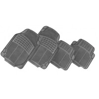 DZ Thunder 4-Piece Grey Rubber Car Mat