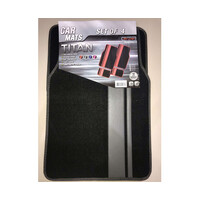 DZ Titan 4-Piece Grey Carpet Car Mat