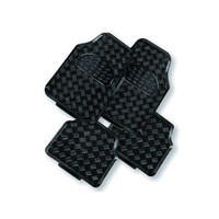 DZ Venom 4-Piece Black Rubber Car Mat