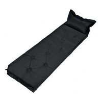 Trailblazer 9-Points Self-Inflatable Black Air Mattress with Pillow