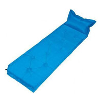 Trailblazer 9-Points Self-Inflatable Blue Air Mattress with Pillow