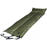 Trailblazer Self-Inflatable Olive Green Air Mattress with Pillow