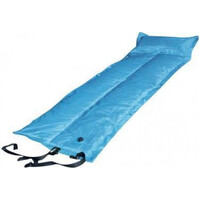 Trailblazer Self-Inflatable Light Blue Air Mattress with Pillow