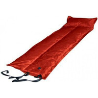 Trailblazer Self-Inflatable Red Air Mattress with Pillow