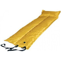 Trailblazer Self-Inflatable Yellow Air Mattress with Pillow