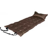 Trailblazer 21-Points Self-Inflatable Brown Air Mattress with Pillow