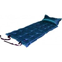 Trailblazer 21-Points Self-Inflatable Dark Blue Air Mattress with Pillow