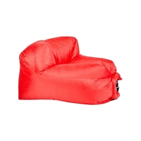 DZ Milano Decor Inflatable Air Lounger for Beach Camping Festival Outdoor Lazy Lounge Chair - Red