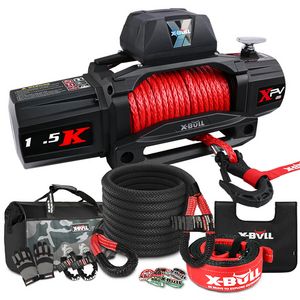 X-BULL 14500LB / 6577kg 12V Electric Winch with 4WD Recovery Kit