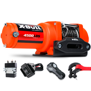 X-BULL 4500LB / 2041kg 12V Synthetic Rope Wireless Electric Winch