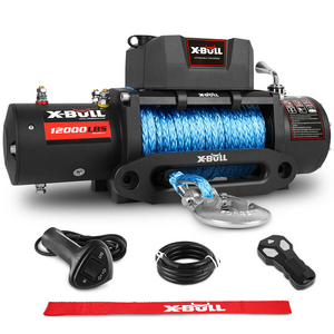 X-BULL 12000LB / 5443kg 12V Synthetic Rope Electric Wireless Winch