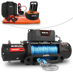 X-BULL 12000LB / 5443kg 12V Electric Winch with 11PCS Recovery Kits