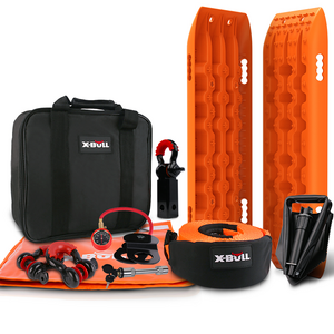 X-BULL Winch Recovery Kit with Orange Tracks