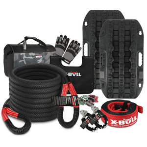 X-BULL Recovery Kit with Black Mini Tracks