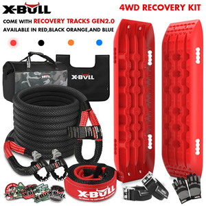 X-BULL 4X4 Recovery Kit with Red Gen 2.0 Tracks