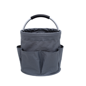 Elosung Dark Grey Portable Picnic Basket with Handle,