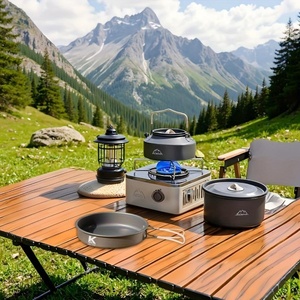 Elosung Portable & Foldable Outdoor Cookware Set