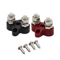 Victron Dual Terminal Stud M8-linked Set (1 red/1 black)