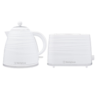 Westinghouse White 1.7 Litre Kettle & Toaster Pack