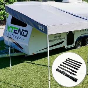 Xtend Small BBQ Porch with Black Anti-Flap Kit (AFK) Pro Bundle