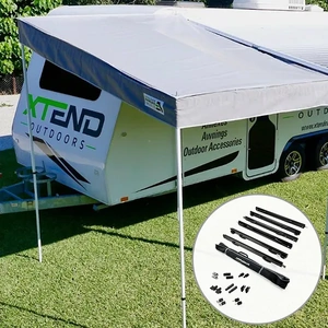 Xtend Medium BBQ Porch with Black Anti-Flap Kit (AFK) Pro+ Bundle