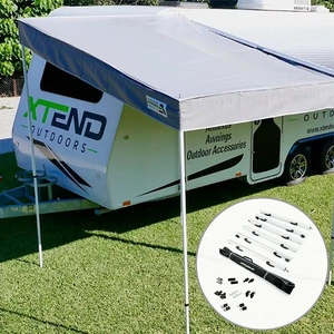 Xtend Large BBQ Porch with White Anti-Flap Kit (AFK) Pro+ Bundle