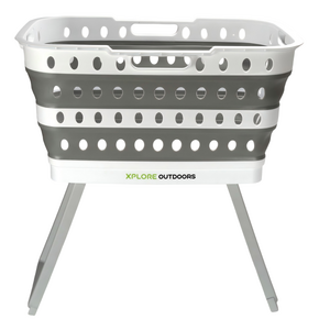 Xplore Outdoors Collapsible Laundry Basket with Fold-out Legs