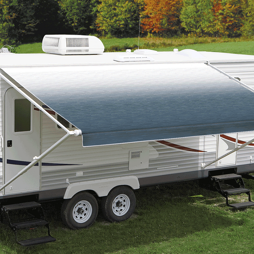 Carefree Fiesta 10ft (3m) Blue Shale Fade Rollout Awning (No Arms), FF106C00HM