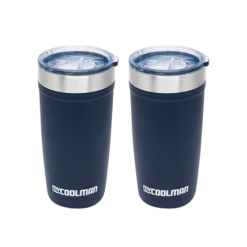 myCOOLMAN 2 x Thermal 591ml Stainless Steel Tumbler Pack